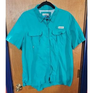 Magellan Laguna Madre Women’s 2XL SS Vented Fishing Shirt Dusty Turquoise